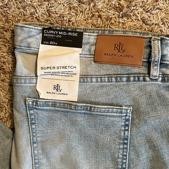 Lauren Ralph Lauren - Curvy Mid-Rise Skinny Leg - Size 20W - Picture 2 of 4